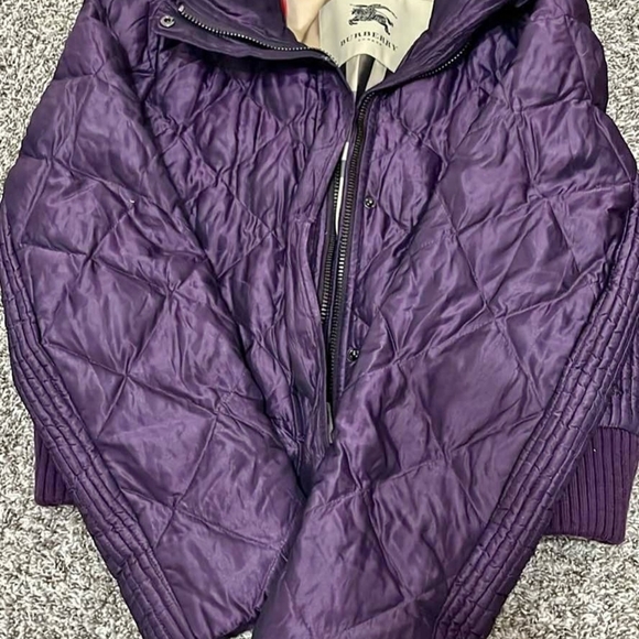 Burberry Purple Quilted Jacket - Picture 2 of 2